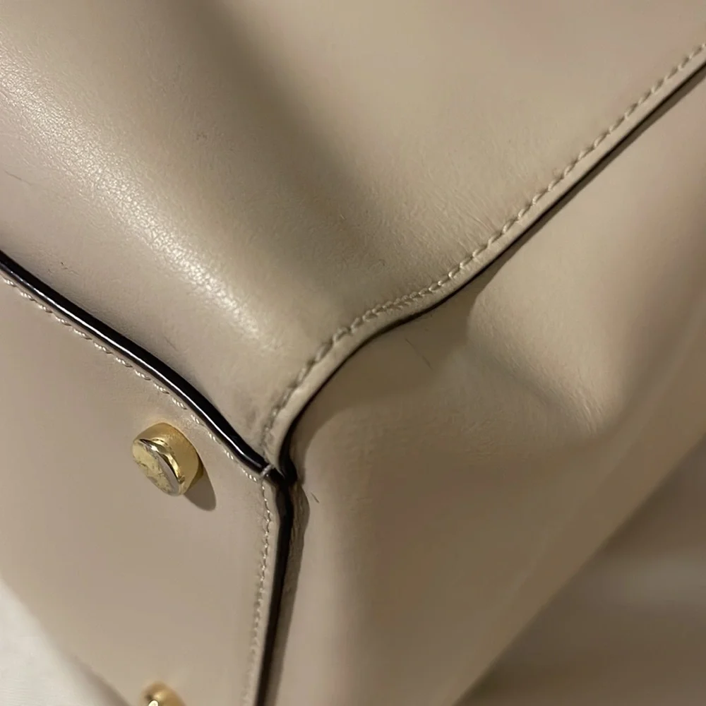 Kate Spade Laurel Magnolia Park Cream Satchel Crossbody Detachable Strap - Picture 11 of 16